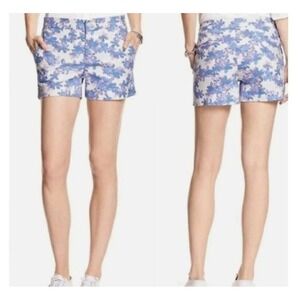 Banana Republic Shorts Hampton Fit Chino Floral‎ Print Lavender  Size 8